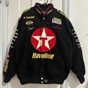 Vintage NASCAR Havoline Texaco Racing Jacket Chase Authentics Dodge Size L